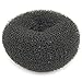 iLuLu Beauty 1 Piece Hair Styling Mesh Chignon Donut Bun Shapers Black Color Small Size (6-7cm Diameter)
