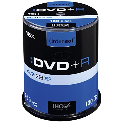 Intenso DVD+R 16x Speed 4,7GB (100er Spindel DVD+Rohlinge)