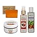 Greenviv Natural Combo of Rose & Geranium Face Toner (100 ml), Green Apple & Peach Body Wash (200 ml) Fruity Brown Sugar Face Scrub (50) With Orange Soap (100 gm) RS.699.00