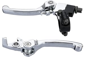 Ungfu Mall 1 paire de leviers de frein et d'embrayage pliables pour moto tout-terrain 125 cc 140 cc 22 mm