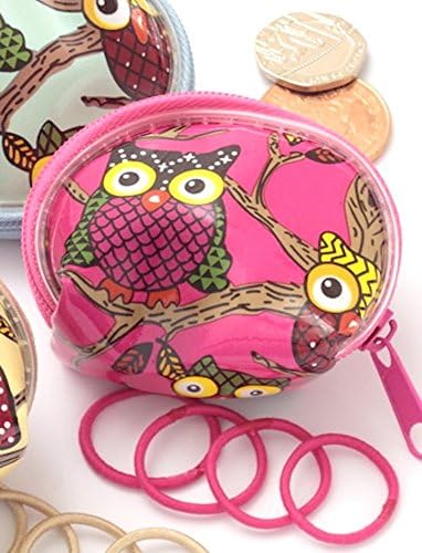 Pink Owl Coin Purse with 4 hairbands