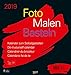 Produktbild Foto-Malen-Basteln Bastelkalender schwarz groß 2019: Fotokalender zum Selbstgestalten. Do-it-yourself Kalender mit festem Fotokarton. Format: 45,5 x 48 cm