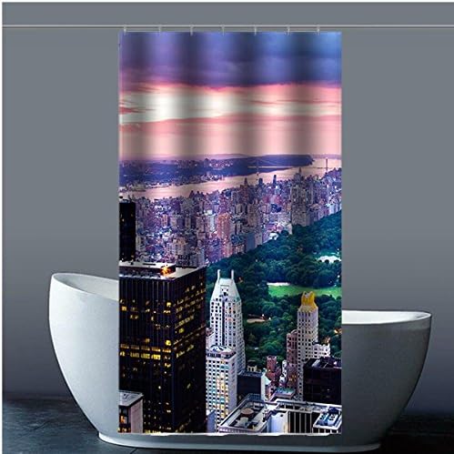 Custom New York City Waterproof Polyester Fabric Shower Curtain for Bathroom,36x72(inches) about 90cm x 183cm