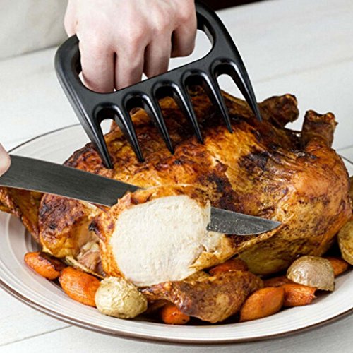 DDU(TM) 1 Paar Bärentatze-Form Grill Fleisch Ziehen Handhabung Gabel Schreddern Schneidewerkzeug - 7