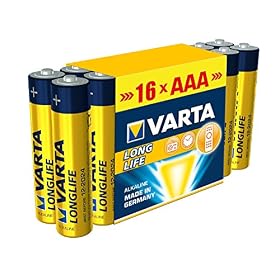 Varta Alkaline Battery AAA x 16 Long-Life LR03
