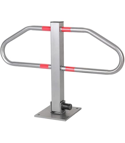 thumbnail: MONZANA Parkeerbeugel Set Van 2 - Neerklapbare Afzetpaal Met Hangslot