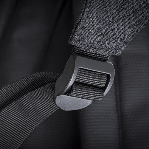 RIVACASE Rucksack für Notebooks bis 15.6” – Extrem flache und kompakte Tasche mit viel Platz und hohen Tragekomfort – Schwarz - 9