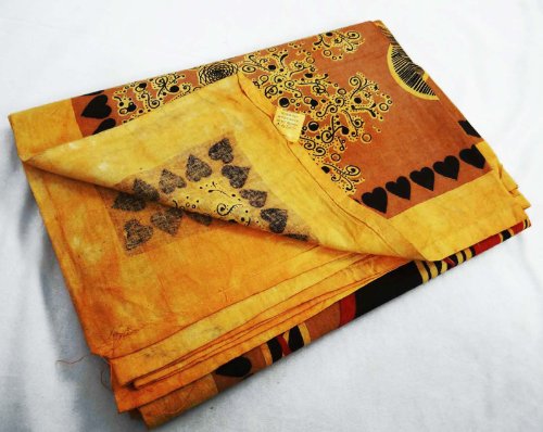 Handicrunch Buddha Wandbehang Tapisserie Senf Tischläufer Baumwolle Wandtuchindischen Geschenk-Kunst 80 X 54 Zoll - 4