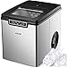 Produktbild Eiswürfelmaschine Aicok / Edelstahl Eismaschine / 12kg Eis pro Tag / 9 Eiswürfeln in 6-14 Minuten / 2 Eiswürfel-Größen / Eiswürfelbereiter mit 1.9L Wassertank und Eisschaufel / Leise DC-Fan / Icemaker