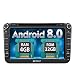 Produktbild Pumpkin Android 8.0 Autoradio Radio mit Navi für VW Unterstützt Bluetooth DAB+ USB CD DVD Android Auto WLAN 4G MicroSD Doppel Din 8 Zoll Bildschirm Universal