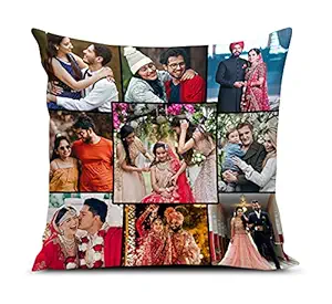 Ship Smart Photo Cushion/Pillow for Gift to Husband,Wife,Mother,Father,Girl, Boy,Best Friend on Birthdays,Valentine,Rakhi with Filler. Size:- 12x12 inches, Colour:- Multi, Style 12