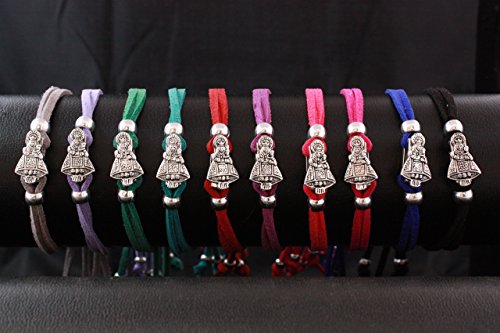 Pulsera de Antelina y Zamak metalizado, Virgen de Covadonga (La Santina)