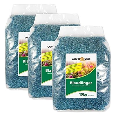 Versando Engrais pour gazon et pelouse ou engrais bleu ou chaux pour jardin - différentes tailles pour jardinage 30 kg