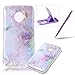 Produktbild Bunte Marmor Malerei Painted Muster Handyhülle für Motorola Moto G5, Herzzer Soft TPU Silikon Bumper Case HandyTasche Flexible Ultra Dünn Schutzhülle Back Cover Anti-Shock für Motorola Moto G5 - Lila