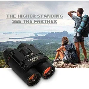 UNIVERSAL BUYER Day/Night Use Binocular -Polarized Telescope Folding Modal 30 * 60 * 126M/1000M Telescope Sports Hunting Camping Survival Kit (Black)-048