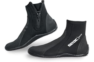 Seac Regular Boot to neoprenowe krótkie buty o grubości 5 mm do nurkowania z półsztywną podeszwą oraz ochroną pięty i kostki