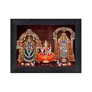 Tirupati Balaji - Lord Venkateswara Religious Wood Photo Frames(photoframe,Multicolour,8x6inch)-22391