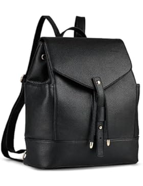 Damen Rucksack,Coofit Leder Rucksack Schulrucksäcke PU Leder Reise Daypacks Tasche Schulranzen