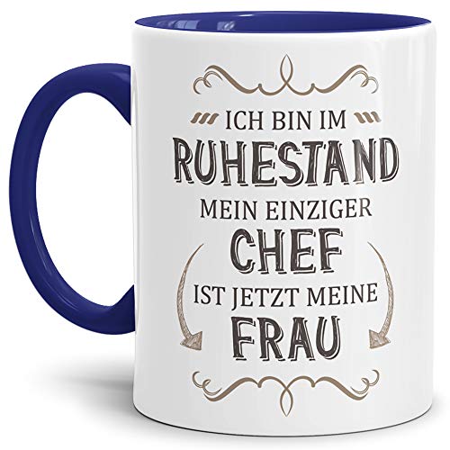Tassendruck Geschenk Tasse Zum Ruhestand Mit Lustigem Spruchmein