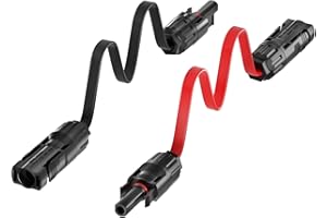 MXRPV 2 pezzi pannello solare piatto 4 mm², 100 cm cavo passacavo finestra flessibile PV cavo per centrali elettriche da balcone e centrali solari