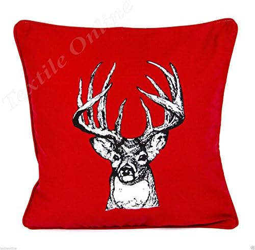 Textile Online Christmas Special 18"x18" Cushion Covers 100% Cotton Deer One