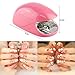 Mini USB and Battery Singel Finger Nail Lamp 3W Nail Dryer LED Curling Lamp Gel Polish Nail Art for Home Use Travel(Pink)