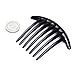 Gleader 2pcs Hair Comb Pin Accessories Plastic Women Lady Fashion Black
