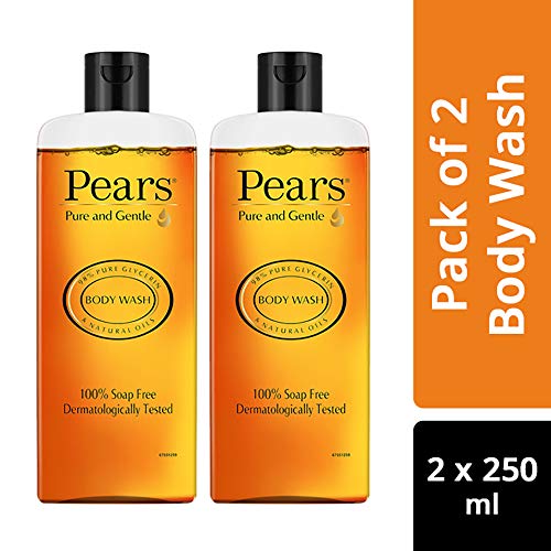 Pears Pure and Gentle Body Wash, 250ml (Pack of 2)