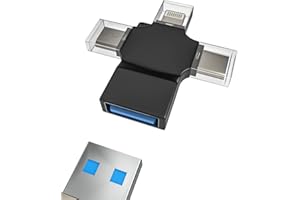 ZOYUZAN Adattatore Lightning USB C Micro USB per Apple iPhone 15 Macbook Air per Ipad Compatibile con Samsung Sdoppiatore Type C Presa Chiavetta Scaricare Foto Mouse Cavetto Accessori OTG Jack Convertitore