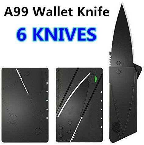 6 x A99 Wallet knife Credit Card Knives Lot