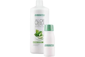 LR Gel à boire à l'aloe vera Sivera 1000 ml + flacon de ration d'aloe vera (vide) pour les déplacements, 90 ml