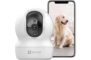 Kamera Obrotowa EZVIZ CP1 4MP wewnętrzna, rekomendowana dla niani, osób starszych, zwierząt domowych, inteligentne śledzenie / tryb uśpienia / dwukierunkowe audio / wideo H.265 / Obserwacja Nocna do 10m / H.265 / Współpracuje z Alexa/ slot na karty microSD / możliwość rejestracji w chmurze EZVIZ CloudPlay