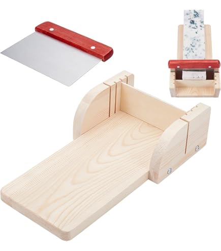 Utensili Per Taglio Sapone PH PandaHall - Raschietto Ondulato E Dritto - Stampo In Legno - Acciaio Inox - Foto 2