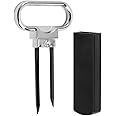 ah so Wine Opener, Creative Handheld Labor-Saving Wine Bottle Cork Opener, Two-Prong Cork Puller with Cover