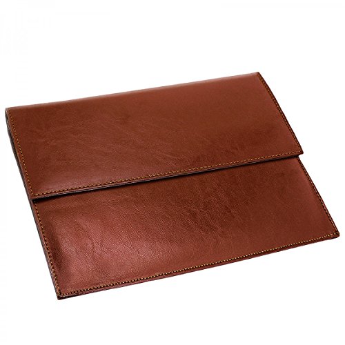 eFabrik Ledertasche für Samsung Galaxy Tab S3 Tasche Leder 9.68 Zoll Schutz Hülle Schutztasche Lederhülle Cover Sleeve Zubehör, Farbe:Braun - 5