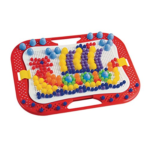 Quercetti 0900 – Mosaik-Steckspiel Fanta Color Design, 300 Stecker in 3 Größen (10,15,20mm) - 5