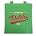 Produktbild Super coole Baumwolltasche mit Porno Motiv, hellgrün: DILDO - Shopping Bag von Goodman Design