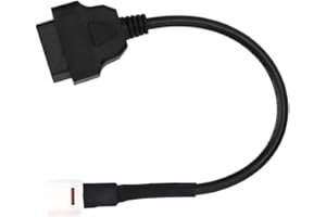 SOONHUA Cable de diagnóstico, 4 pines a OBD2, lector de código de falla para motocicleta, cable de diagnóstico para escáner, cable de escáner de motocicleta compatible con Yamaha