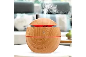 REDWIND Cool Mist Ultrasonic Air Humidifier for Room Essential Oil Diffuser for Home D cor, Office, Bedroom, and Travel Aroma Diffuser with Colourful led Night Light, Electric Air Freshener for car