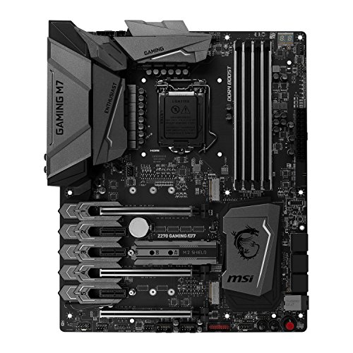 MSI Z270 Gaming M7 - Placa Base Entusiasta (Chipset Intel Z270, Mystic Light, DDR4 Boost, Steel Armor, Intel LAN, Audio Boost 4 Pro, M.2 Shield, VR Ready, Military Class V)