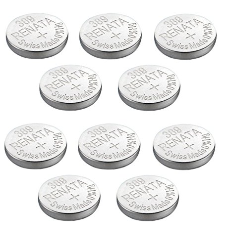 Elaborado en Suiza de batería Watch Renata, Renata 389 o SR1130SW o AG10 1.5V (10 x 389 or SR 1130 SW)