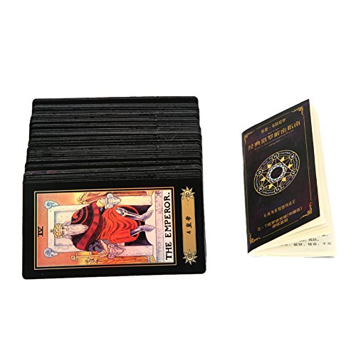 Rider Waite Future Tarot-Karten im Vintage-Stil, 78 Karten, mit bunter Box
