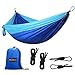 Hängematte, SHINE HAI doppelt Camping Hammock, Hängematte draußen outdoor, Portable Light weight Fallschirm Nylon Garten Hängematte, Bett für Rucksackreisen, Camping, Reisen, Strand, Garten usw, 270 x 140 cm, Belastbarkeit bis 200kg, Blau