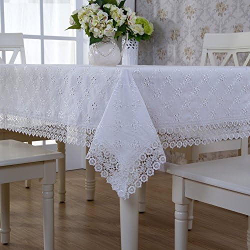 Cloth Embroidered Garden Tablecloth, Cross Stitch Tablecloth,Table Cloth Table Set-A 110x160cm(43x63inch)