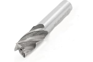 UXCELL sourcing map HSS-AI Fraise Fraise Outil Droit Extrémité Fraise 18mm x 16mm x 32mm x 92mm 4 Cannelures