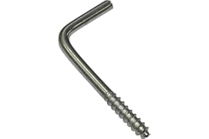 Gardinia Schraubhaken für Vitragestangen und Scheibenstangen, 20 Stück, Länge: 2,5 cm, Metall, Verzinkt, Silber-matt