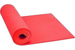 Red EVA Foam Sheets, Do²ping 6mm EVA Foam Roll, 49''x13.9'' with High Density 86kg/m3 for Cosplay Costume DIY Project (6mm Red)