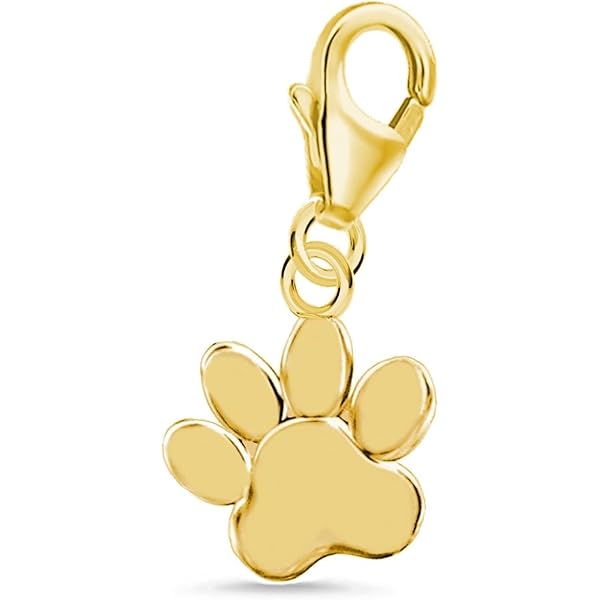 Goldene Hufeisen Breloque En Forme De Chat En Argent Sterling 925 Avec Pierres En Cristal 890780