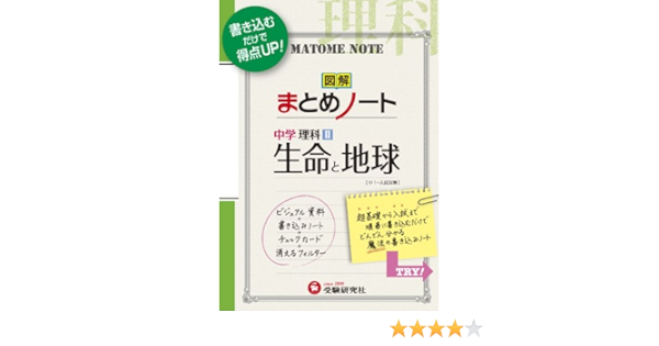 中学理科2 図解まとめノート 生命と地球 中学 まとめノート Amazon Co Uk Chui Gaku Kyoi Iku Kenkyui Kai Books