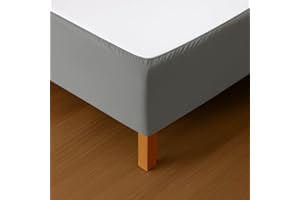 Dahlica Vestiletto Matrimoniale 160x200 Grigio – Tessuto Morbido ed Elastico – Finitura Impeccabile – Facile da Installare